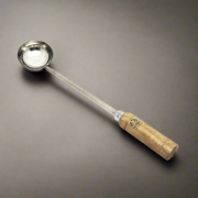 Stainless Steel Ladle/Golchi/Chamcha with Wooden Handle – Serving Ladle