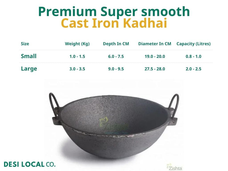 Cast Iron Kadai Combo