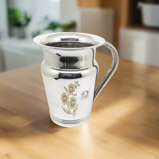 Stainless Steel Floral Lazer Jug – Kitchen Utensil