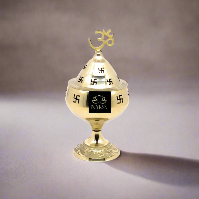 Pure Brass/Peetal Swastik Diya for Puja – Kitchen Utensil
