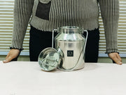 Premium Stainless Steel Milk & Oil Container with Lid  – Storage Container