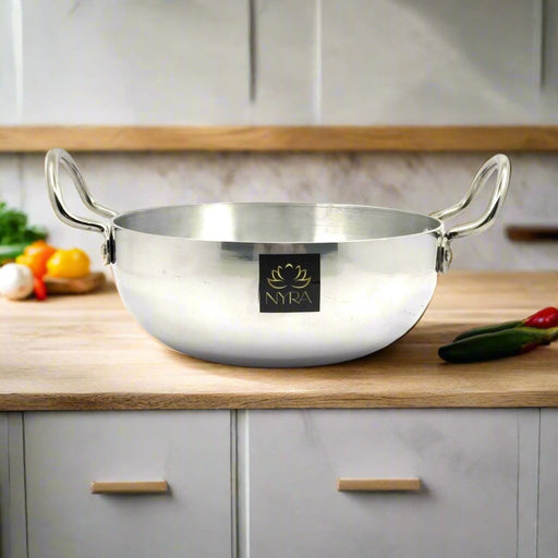 Aluminium Induction Base Kadhai 