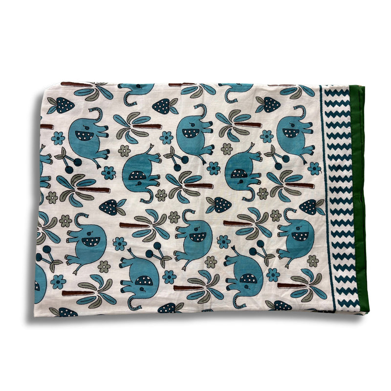 local-kala-single-bed-dohar-blue-elephant