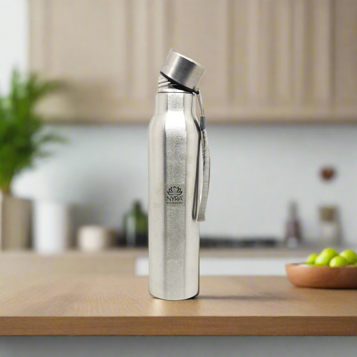 Stainless Steel Single-Walled Water Bottle with a String – Water Bottle