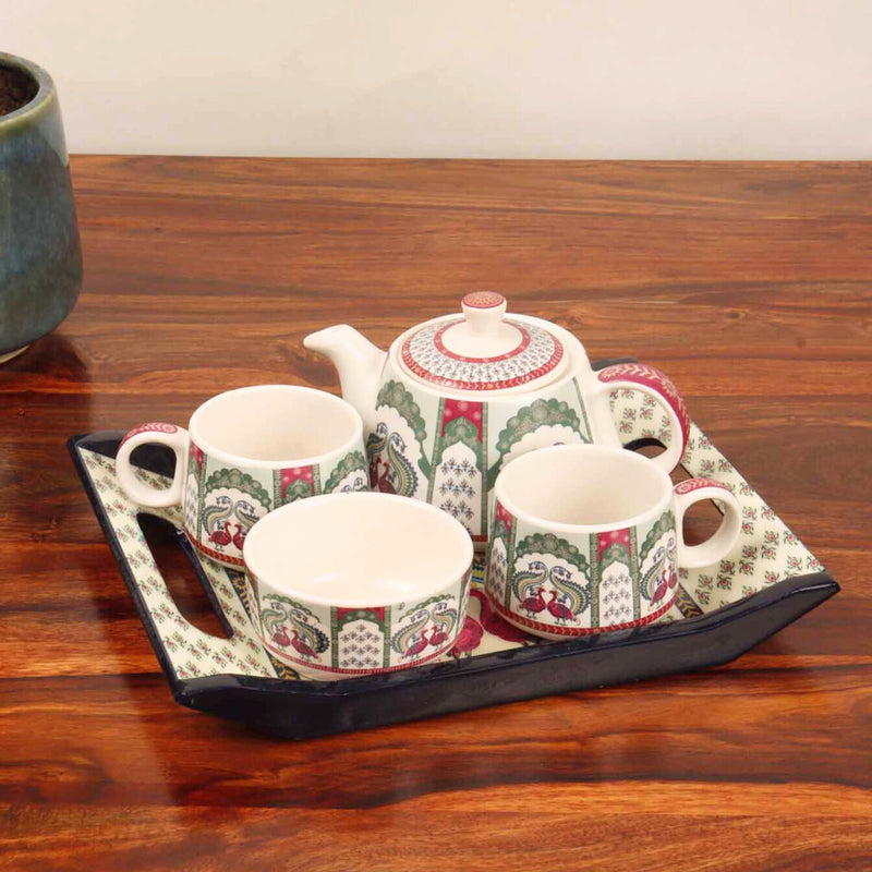 local-kala-sukoon-tea-set-peacock-set-of-5