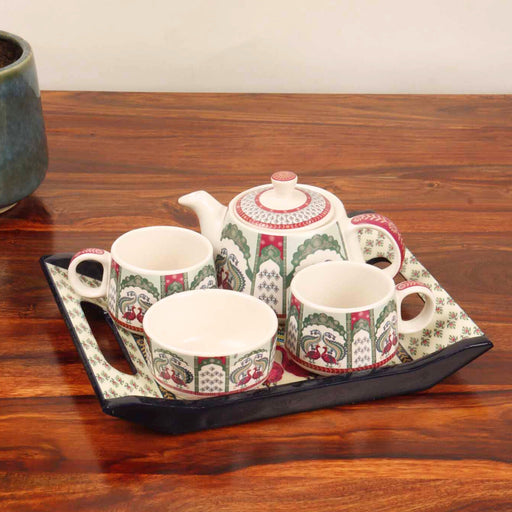 local-kala-sukoon-tea-set-peacock-set-of-5