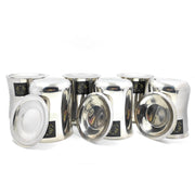 Stainless Steel Lazer Print Glass With Lid – Drinking Glass