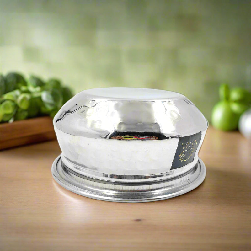 Stainless Steel Hammered Finish Dal Handi – Cooking Handi