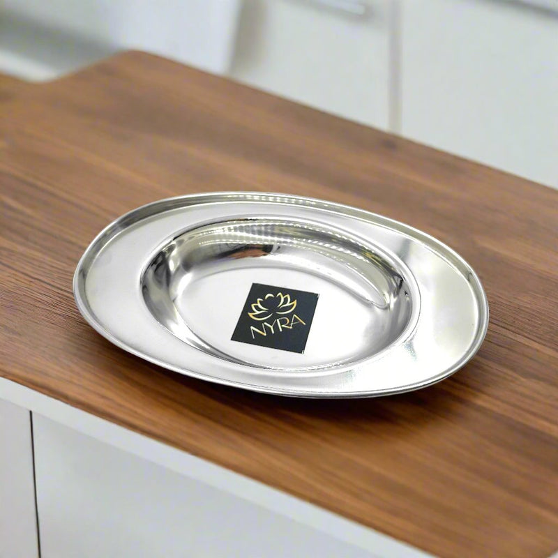 Stainless Steel Serving Plate Set – Kitchen Utensil