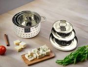 Stainless Steel Round Paneer Mould & Press Set  – Kitchen Utensil