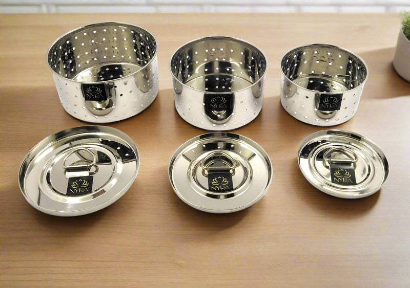 Stainless Steel Round Paneer Mould & Press Set  – Kitchen Utensil