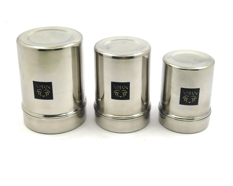 Stainless-Steel Deep Storage Box/Containers/Dibba/Dabba – Storage Container