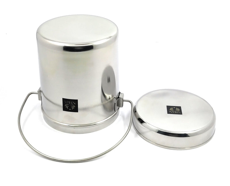 Stainless Steel Milk Pot with Lid (Dolchi/Barni) – Milk Pot