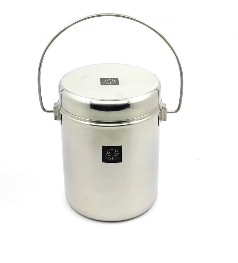 Stainless Steel Milk Pot with Lid (Dolchi/Barni) – Milk Pot