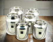 Premium Stainless Steel Milk & Oil Container with Lid  – Storage Container