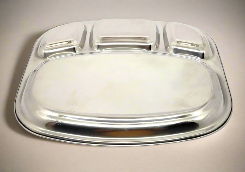 Stainless-Steel rectangle-shaped Bhojan Thali – Kitchen Utensil