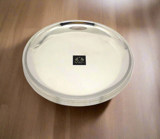 Stainless Steel Plates Set -  Heavy Gauge Quarter Plates