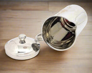 Stainless Steel Laser Printed Jug with Sturdy Handle and Lid