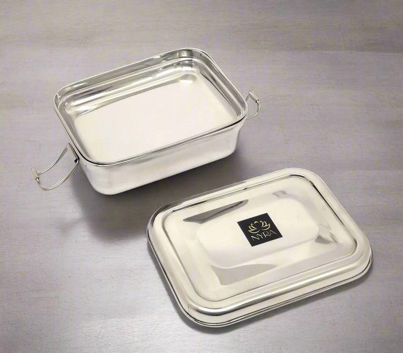 Stainless Steel Food Pack Lunch Box with Locking Clip – Storage Container