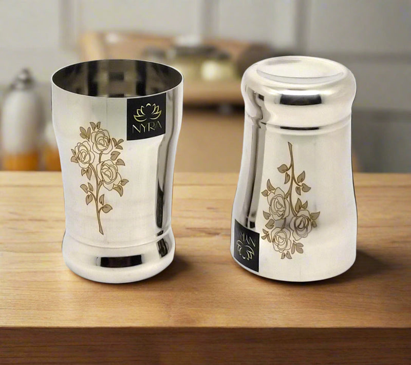 Stainless Steel Glass /Tumbler for Water 400 ML each – Drinking Tumbler