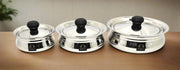 Stainless Steel Biryani Handis with Lid & PVC Knob – Cooking Handi