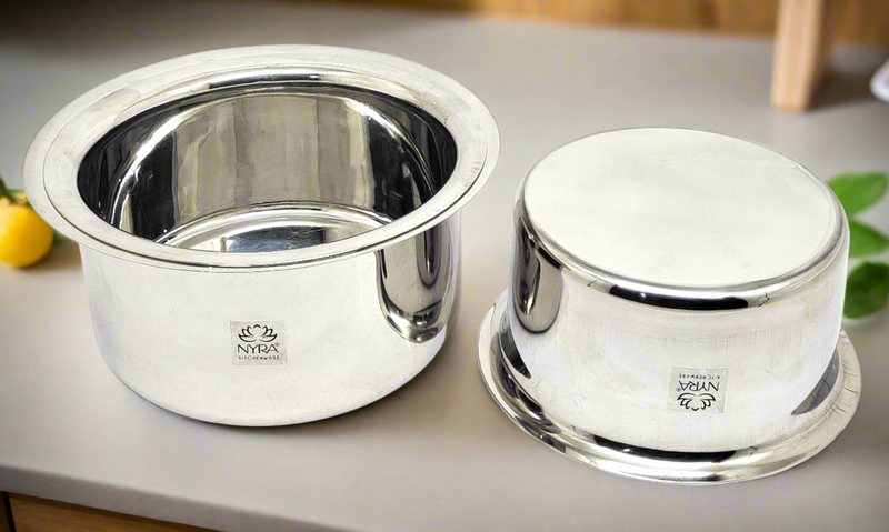 Induction Compatible Stainless Steel Tope Set (2 Pcs) – Kitchen Utensil