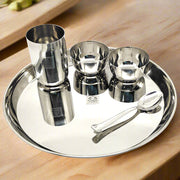 Stainless Steel Premium Thali/Dinner Set of 5-pcs