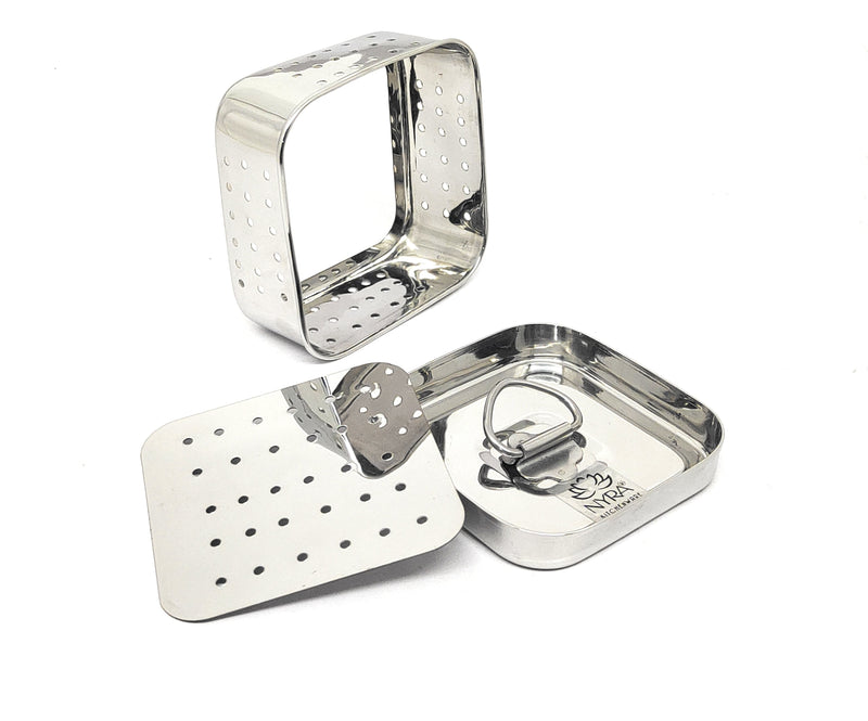 Premium Stainless Steel-square Paneer Maker  – Press Mould