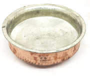 Premium Hammered Copper Lagan/Cooking Pot with Kalai/Tin Coating – Kitchen Utensil