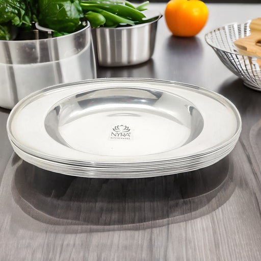 Stainless Steel Serving Plate Set – Kitchen Utensil