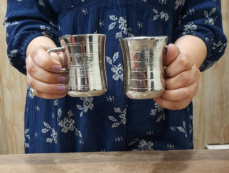 Stainless Steel Double-Walled Tea/Coffee Mug Set – Kitchen Utensil