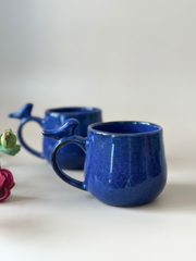 Nurture India Indigo Little Birdie Glazed Beverage Cup 7-oz