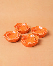 Nurture India Marigold Flower Tea Light Candle Holder