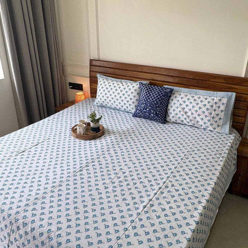local-kala-blue-bird-hand-block-print-bedsheet-90x108-inches