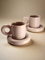 Nurture India Dusty Pink Cups Saucer 7-oz