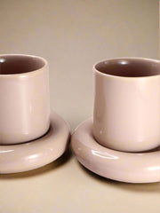 Nurture India Dusty Pink Cups Saucer 7-oz