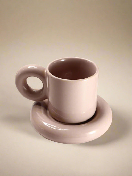 Nurture India Dusty Pink Cups Saucer 7-oz