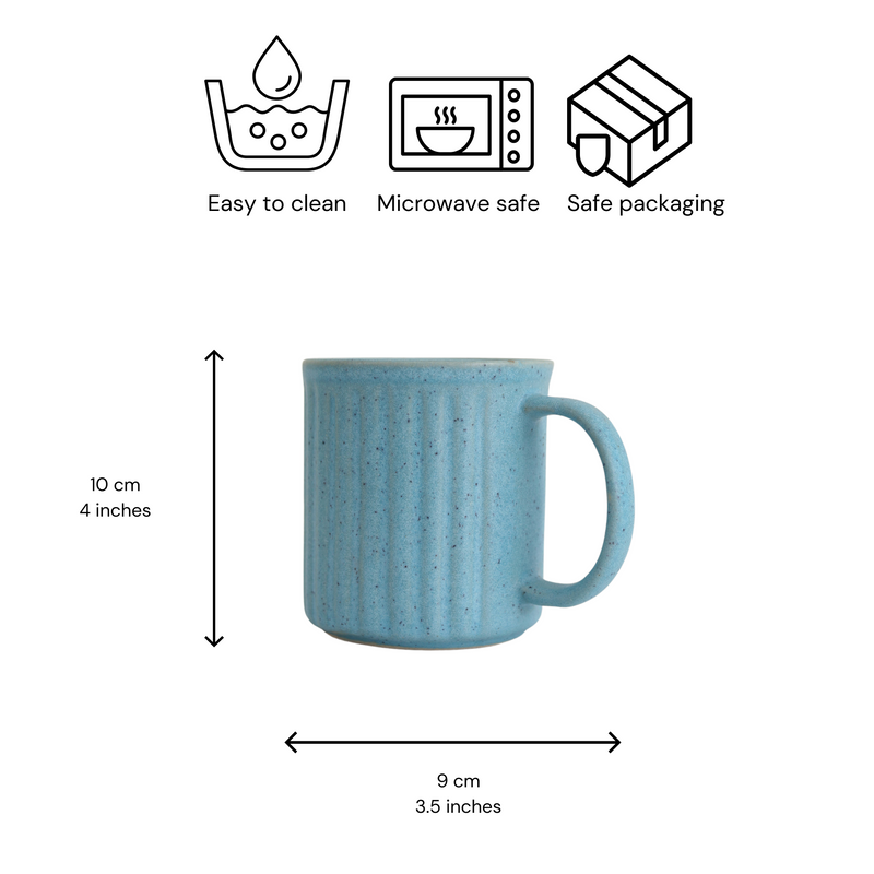 Nurture India Skies Are Blue Ceramic Coffee Mug 12-oz