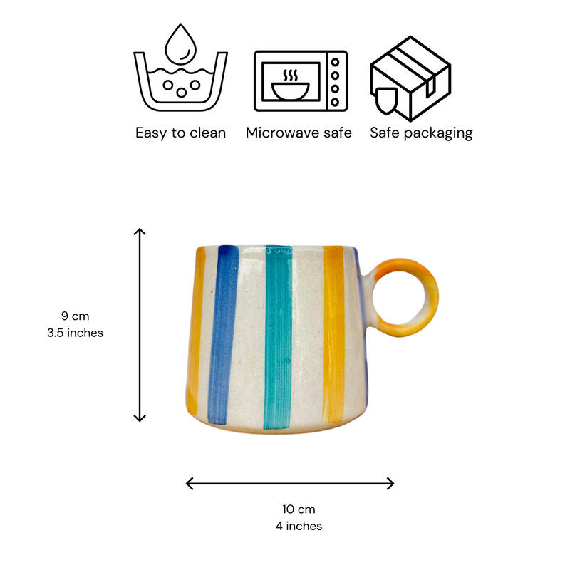 Nurture India Bright Summer Mug Bundle 15-oz 4-Piece Set