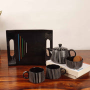local-kala-sukoon-tea-set-black-set-of-5