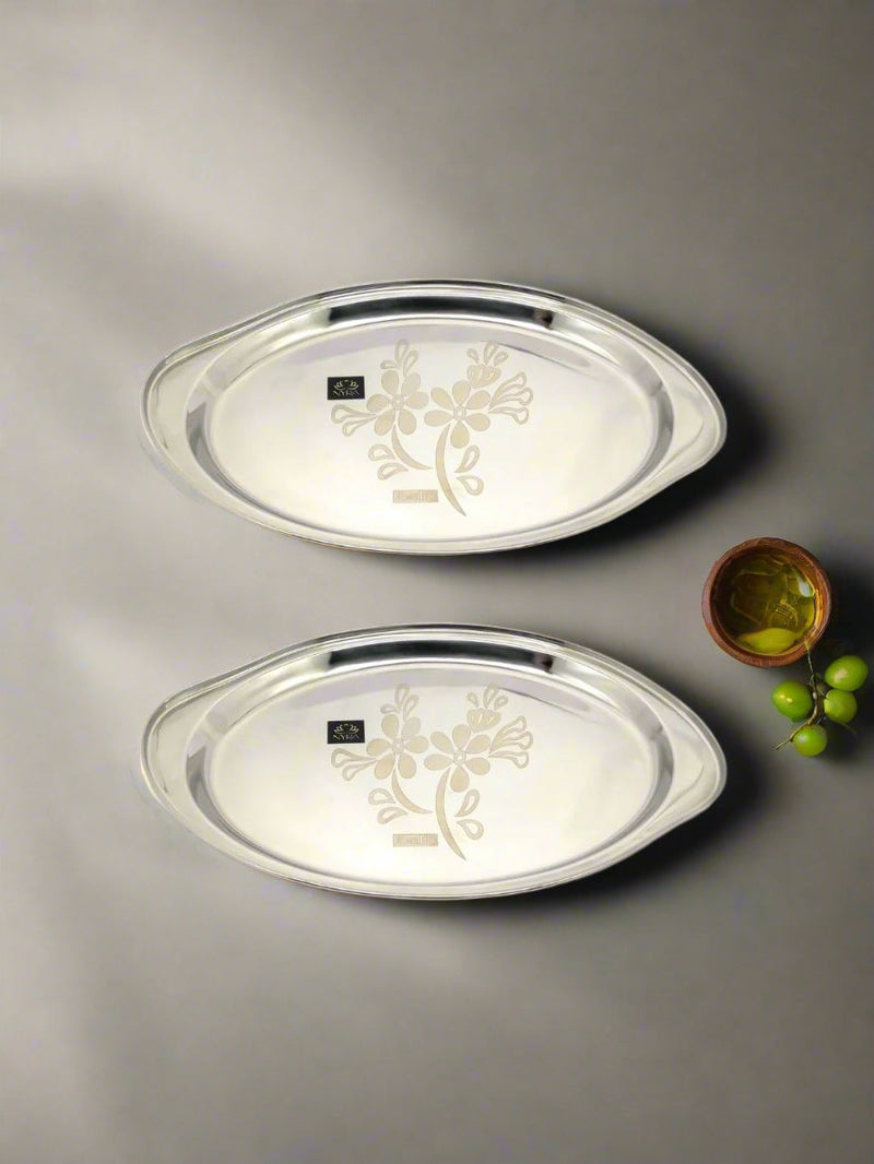 Stainless Steel Mango Shaped Serving Tray/Salver – Serving Tray
