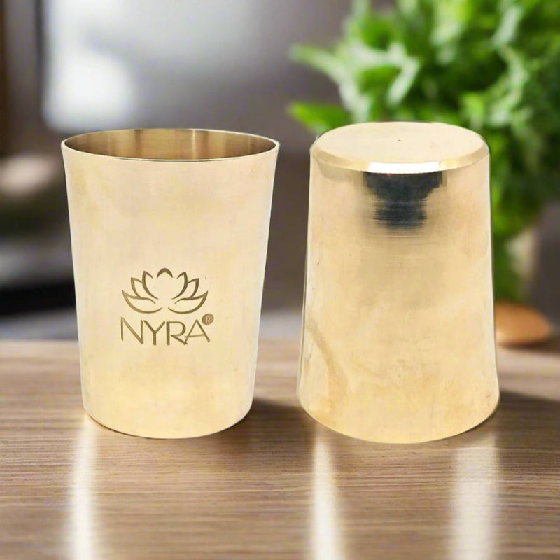 Pure Bronze Water Glass (Kansa / Phool) – Drinking Glass