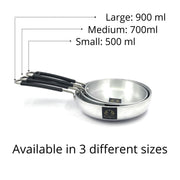 Aluminum Induction Fry Pan with Stainless-steel lid 