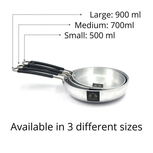 Aluminum Induction Fry Pan with Stainless-steel lid 