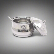 Stainless Steel Ghee Pot With Spoon – Cooking Spoon