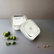 Stainless steel Double Decker tiffin box – Kitchen Utensil