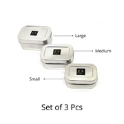 Stainless Steel Mini Rectangle Storage Box/Containers With Lid – Storage Container