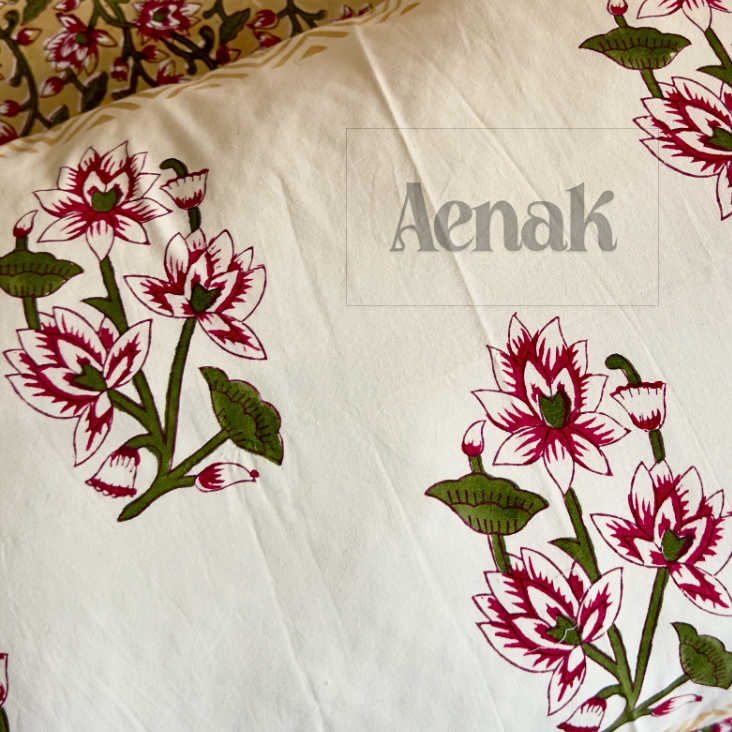 aenak-beige-floral-jaal-handblock-printed-premium-cotton-set-bedsheet