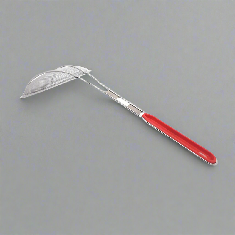 Stainless Steel Deep Fry Strainer with Plastic Handle – Deep Fry Skimmer