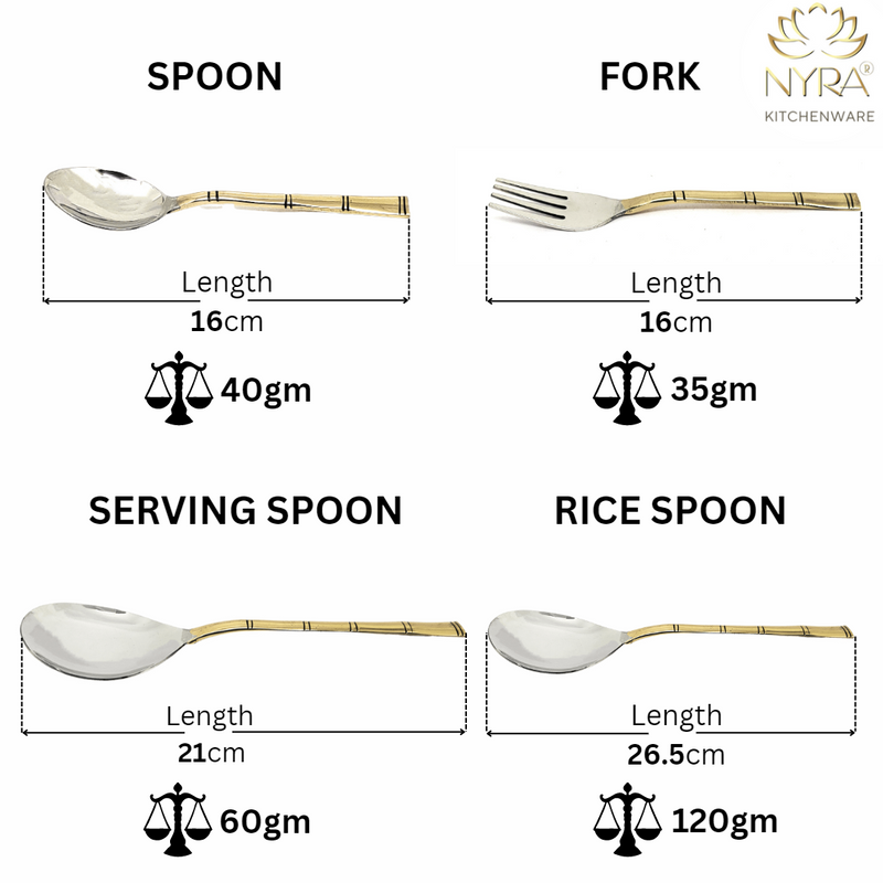 Stainless Steel Brass Traditional Cutlery – Kitchen Utensil